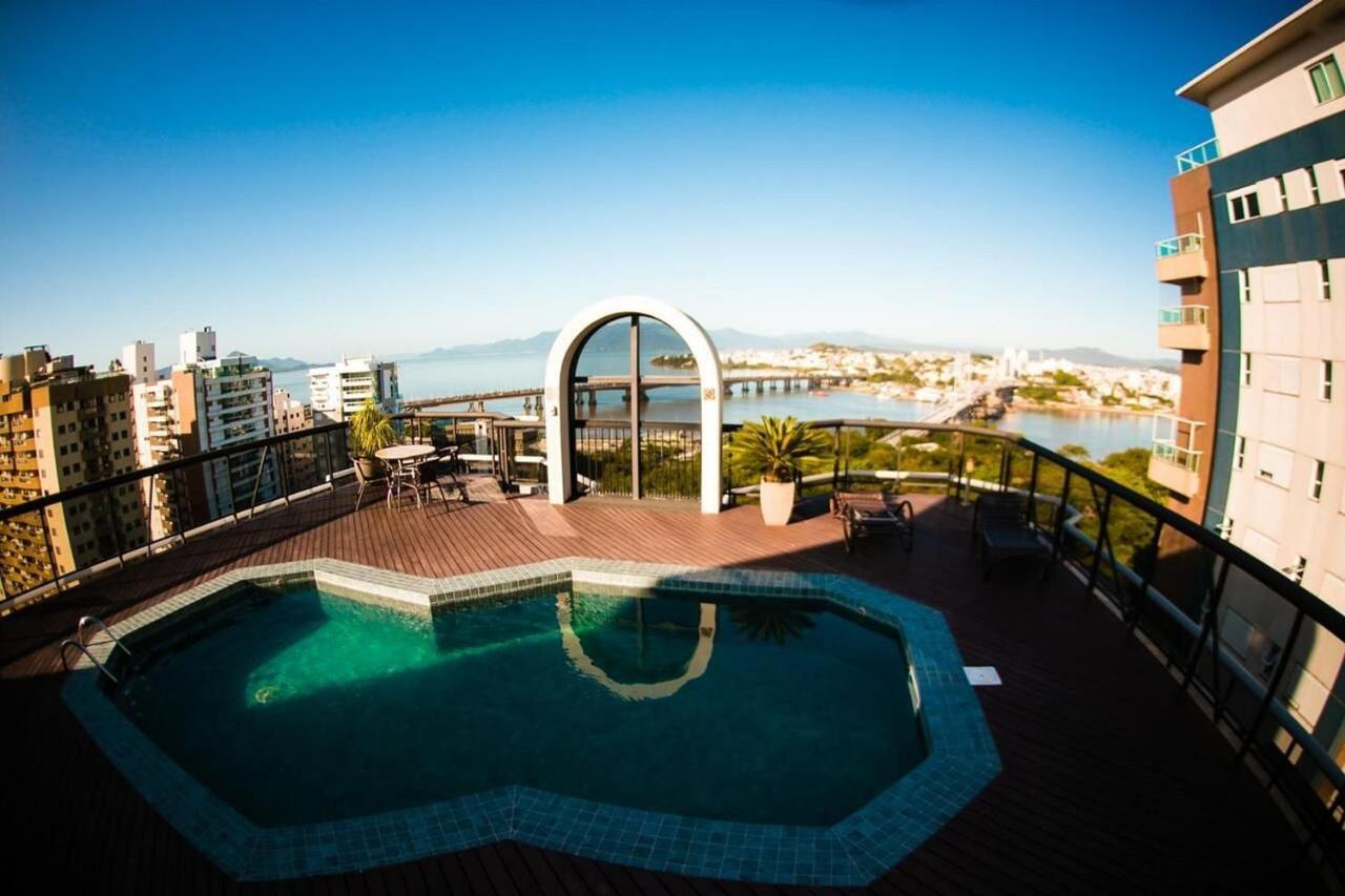 Piscina No Rooftop Com Vista Mar E Pontes #ca22 *